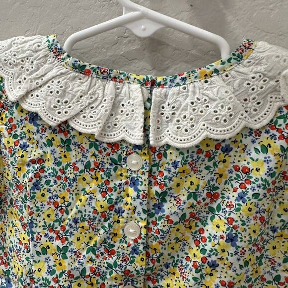NWT Little Bird by Jools Oliver Ditsy Floral Eyelet Collar Short Sleeve Shirt - Picture 5 of 8